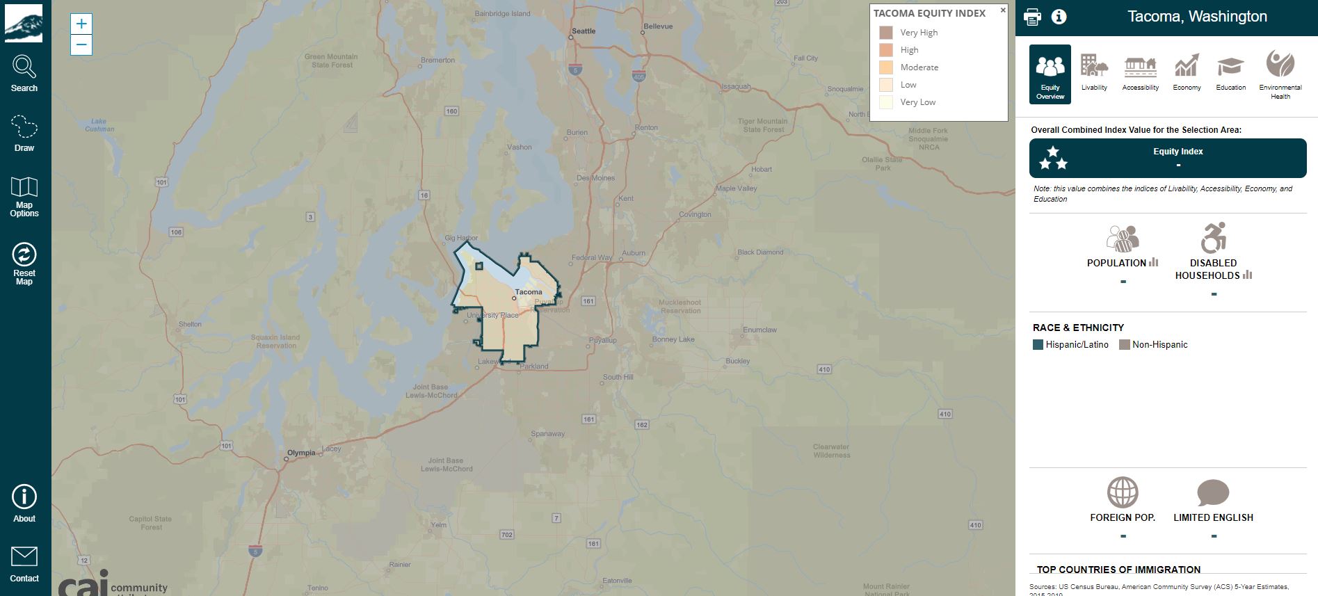 Tacoma Equity Map